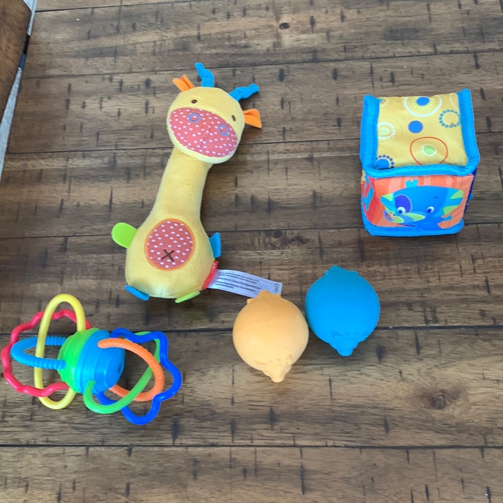 Giraffe Baby Rattles Miscellaneous Happy Hands Toy Bag